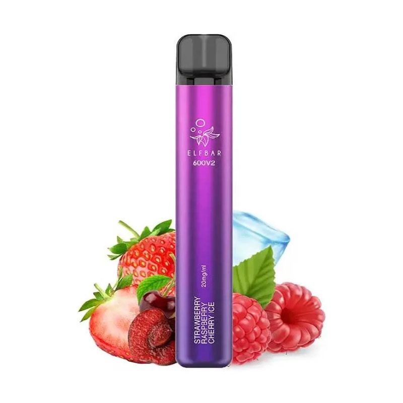 Elf Bar 600V2 Strawberry Raspberry Cherry Ice 2ml