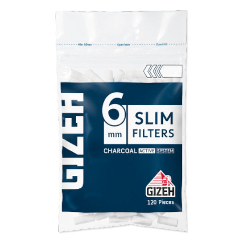 GIZEH SLIM FILTERS CHACOAL GIF011