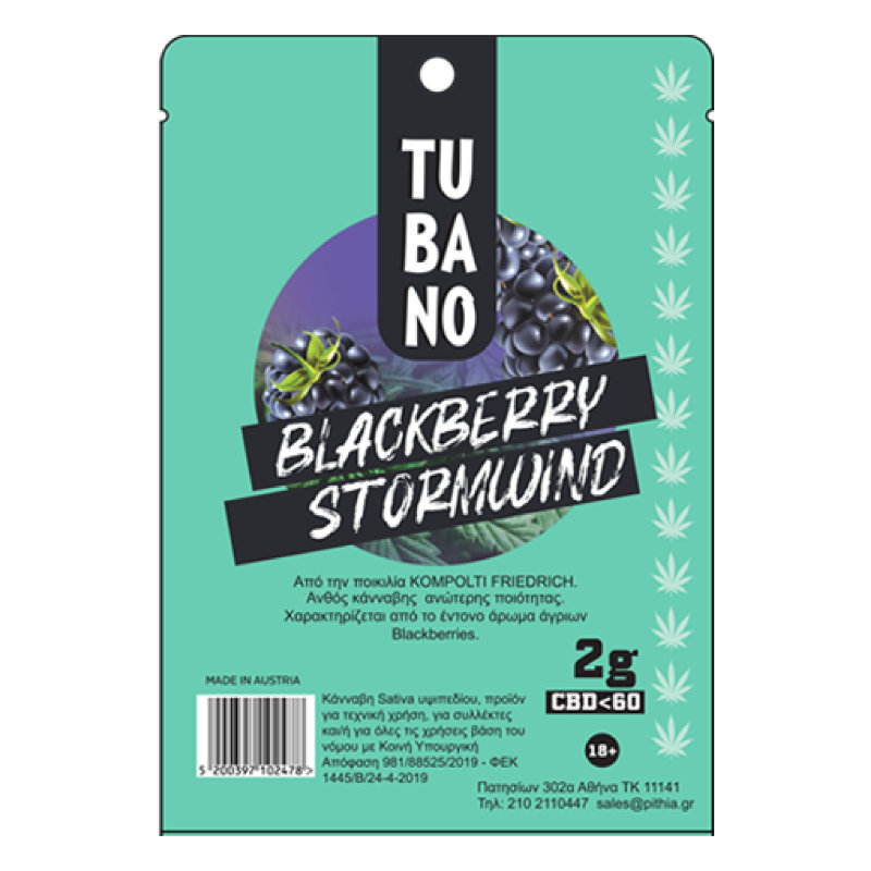 TUBANO CBD BLACKBERRY STORMWIND 2g